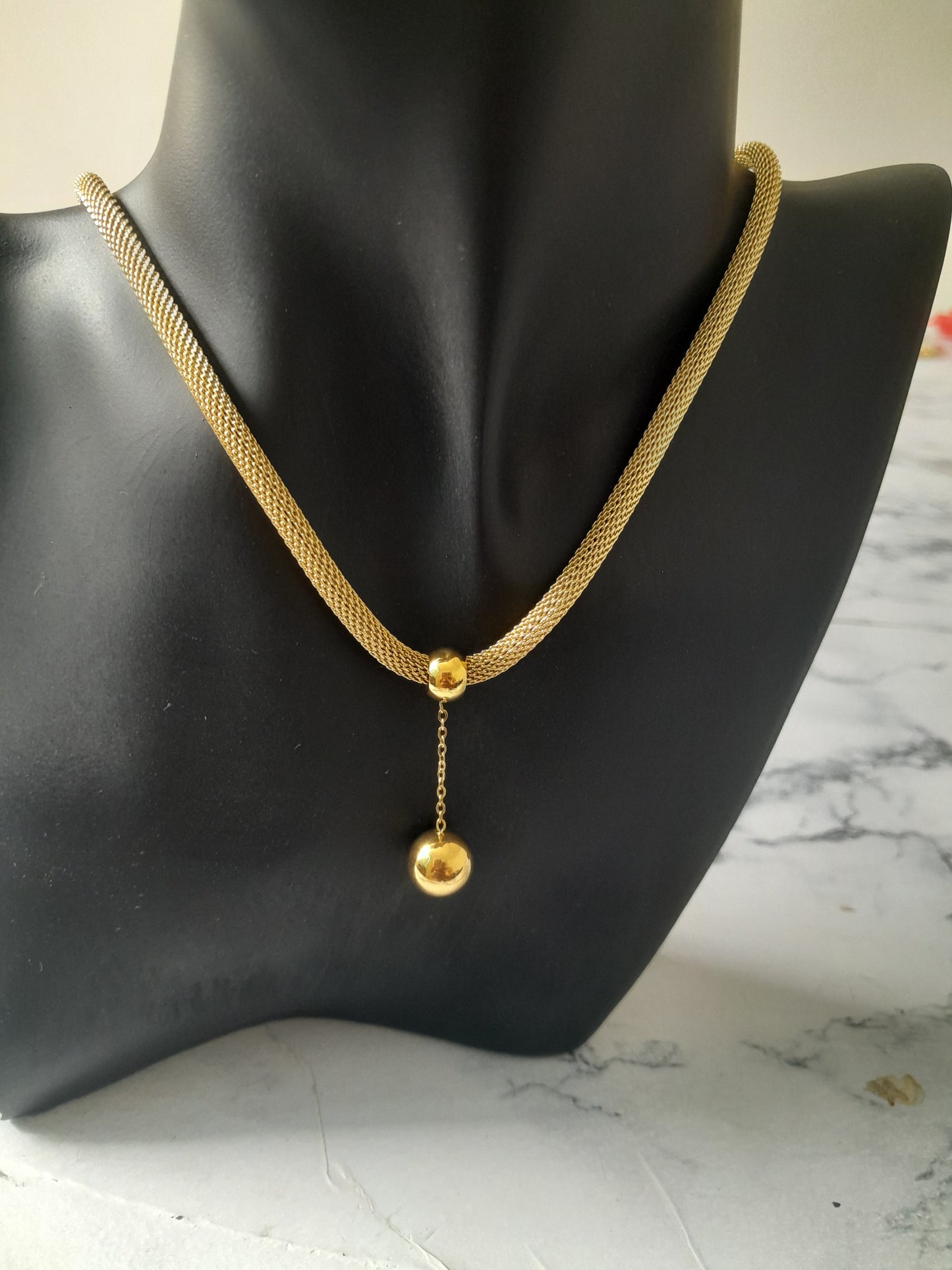 Collier duo maille
