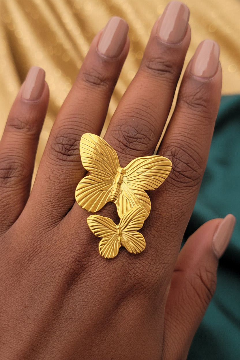 Set Papillon | Boucles & Bague
