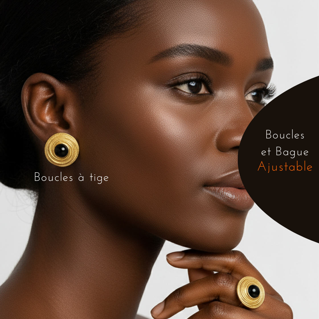 🔖Boucles&Bague Mounata